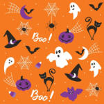  Halloween Graphics on Orange szalvéta 20 db-os 33x33 cm (PKK056954)