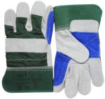 TOP COW Double marhabőr védőkesztyű, tenyerén dupla réteg, pamut kézhát