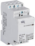  Ideal TS 230V AC, TH35, 20A 4N0/0NC moduláris kontaktor - 4 nyitó/0 záró, DIN sínre szerelhető, 5 év garancia (23241)