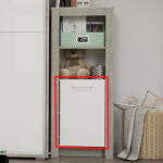 TODI Cube2 - Ajtó keskeny nyitott polcos szekrényhez