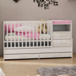 TODI White Bunny 5 az 1-ben multifunkciós Kombi babaágy