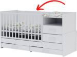 TODI White Bunny Hátsó oldalrács Kombi babaágyhoz