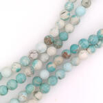  Türkiz Howlit (színes) (2) Ásványgyöngy Gyöngyfüzér 5-6mm