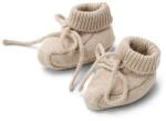 Little Dutch Botosei din bumbac organic -Soft Beige Melee - Newborn Naturals - Little Dutch
