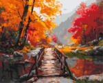 Alkotásutca Átkelés az őszbe - Számfestő készlet kereten 40x50