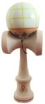 Flippy Jucarie Kendama X Originala, Profesionala Limited, Flippy, din Lemn cu Bila din Invelis SUPER STICK, 18 cm, Joc pentru Copii si Adulti, Alb Galben (teo-162958)