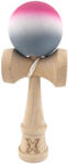 Flippy Kendama X Originala, Profesionala, Flippy, din Lemn, Rubber Grip, 18 cm, Roz Alb Gri (teo-162336)
