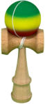 Flippy Jucarie Interactiva Kendama Profesionala, Flippy, din Lemn, 18 cm, Joc de Indemanare pentru Copii si Adulti, Gradient Verde Galben Rosu (teo-162277)