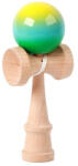 Flippy Jucarie Interactiva Kendama, Flippy, din Lemn, 18 cm, Joc de Indemanare pentru Copii si Adulti, Model Gradient 12, Galben Albastru Verde (teo-161673)