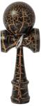Flippy Kendama X Originala, Profesionala, Flippy, Cracked, din Lemn, 18 cm, Negru Auriu (teo-161942)