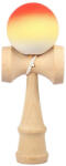 Flippy Jucarie Interactiva Kendama, Flippy, din Lemn, 18 cm, Joc de Indemanare pentru Copii si Adulti, Model Gradient 11, Portocaliu Galben Alb (teo-161672)