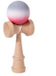 Flippy Jucarie Interactiva Kendama, Flippy, din Lemn, 18 cm, Joc de Indemanare pentru Copii si Adulti, Model Gradient 9, Rosu Alb Gri (teo-161668)