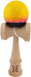 Flippy Kendama X Originala, Profesionala, Flippy, din Lemn, Super Sticky, 18 cm, Galben Roz Negru (teo-162962)