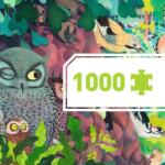 DJECO Művész puzzle - Baglyok és madarak, 1000 db-os - Owls and birds (DJ07644)