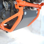 RDMOTO Kit protecții motor RDmoto - KTM 690 Enduro R 2008-2018 - Orange (crash bar inferior + scut de protecție) (CF93O)