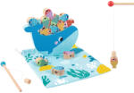 TOOKY TOY 4 az 1-ben fa bálnás horgász játék
