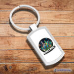 Time4Gift Minecraft - Kerek logo fém kulcstartó