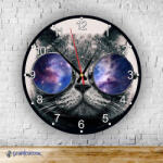 Time4Gift Vagány Cica kör alakú falióra