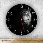 Time4Gift Fehér Tigris kör alakú falióra