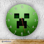 Time4Gift Minecraft - Creeper kör alakú falióra