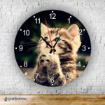 Time4Gift Cuki Cica kör alakú falióra