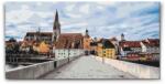  Festés számok szerint - Kilátás Regensburgra - Németország Méret: 40x80cm, Keretezés: Keret nélkül (csak a vászon)