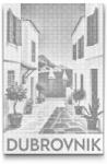  PontPöttyöző - Dubrovnik poszter Méret: 40x60cm, Keretezés: Kartonlemezen, Szín: Kék