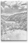  PontPöttyöző - Plitvice-tó - Horvátország Méret: 40x60cm, Keretezés: Műanyagtáblával, Szín: Fekete