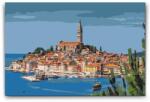  Festés számok szerint - Rovinj város - Horvátország Méret: 40x60cm, Keretezés: Műanyagtáblával