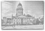  PontPöttyöző - Gendarmenmarkt tér, Berlin - Németország Méret: 40x60cm, Keretezés: Keret nélkül (csak a vászon), Szín: Fekete