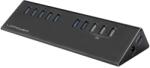LC-Power LC-Power LC-HUB-ALU-2B-10 hálózati csatlakozó USB 3.2 Gen 1 (3.1 Gen 1) Micro-B 5000 Mbit/s Fekete (LC-HUB-ALU-2B-10)