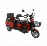 Rotakt Triciclu electric Liberia Rosu, 1400W, baterie 60V20Ah, autonomie 40 - 50 KM, viteza maxima de 25 km/h, conform reglementarilor UE, fara permis (049488-Red)