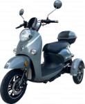 Evotools Triciclu Electric pentru Persoane TRP800 Gri - putere maxima 980W, 60V/20Ah, autonomie 50 km, 2 locuri, frane hidraulice, viteza maxima de 25 km/h, conform reglementarilor UE, fara permis (683315)