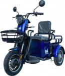 Evotools Triciclu Electric pentru Persoane TRP500 Albastru - putere maxima 700W, 48V/20Ah, autonomie 35 km, afisaj digital, 3+R, spatiu depozitare, viteza maxima de 25 km/h, conform reglementarilor UE, fara pe