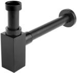 Ferro Sifon lavoar, Ferro, Quadro, negru mat (S280-BL)