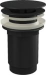 Alca Ventil click-clack, Alcadrain, fara preplin, capac mare, negru mat (A396BLACK)