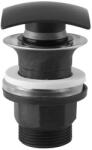 Ferro Ventil lavoar Click-Clack Ferro negru mat capac patrat cu preaplin (S290BL-B) - sanoterm