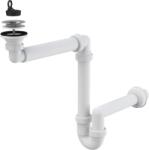 ALCA Sifon Lavoar Dn40 Cu Economie Spatiu Cu Sita Din Otel Inoxidabil Dn63 - Alcaplast A413 (a413)