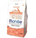 Monge Monge Dog Natural All Breeds Puppy & Junior cu Somon si Orez, 2.5 kg