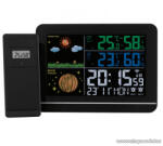 Livarno Home 4-LD7095-2 BK COLOR vezeték nélküli időjárás állomás színes kijelzővel (DCF rádióvezérelt), 100 m kültéri érzékelővel, fekete