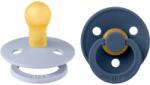 BIBS Colour Natural Rubber Size 1: 0+ months cumi Dusty Blue / Steel Blue 2 db