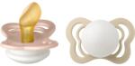 BIBS Couture Glow Natural Rubber Size 1: 0+ months cumi Blush / Vanilla 2 db