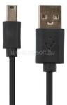 Gigapack Adatkábel (USB - miniUSB, 100cm) FEKETE (GP-15918) (GP-15918)