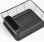 Zeller 14708 Edényszárító evőeszköztartóval, fekete (14708)