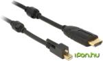 Delock Mini DisplayPort HDMI Átalakító Fekete 2m 83730 (83730)