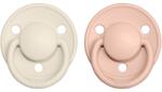 BIBS De Lux Natural Rubber Size 1: 0+ months cumi Ivory / Blush 2 db