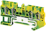 Schneider Electric Linergy TR terminals blocks - NSYTRR24PE - Rugós egyszintes földelőkapocs 2x2 csatlakozás 5, 2 mm 2, 5 mm2 zöld - sárga (NSYTRR24PE)