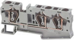 Schneider Electric Linergy TR - Sorkapocs, rugós csatlakozású, átmenő, 3 pontos, 6mm2, szürke, 41A, 800V névleges feszültség, clip-on rögzítés; NSYTRR63 (NSYTRR63)