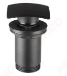 Ferro Lefolyó, Ferro QUADRO click-clack lefolyószelep S284-BL-B túlfolyós mosdóhoz - zuhanykabin