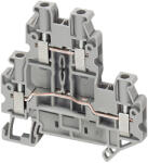 Schneider Electric Linergy TR terminals blocks - NSYTRV44D - Csavaros kétszintes átkötőkapocs 1x1 csatlakozás 6, 2 mm 4 mm2 30A - es (NSYTRV44D)